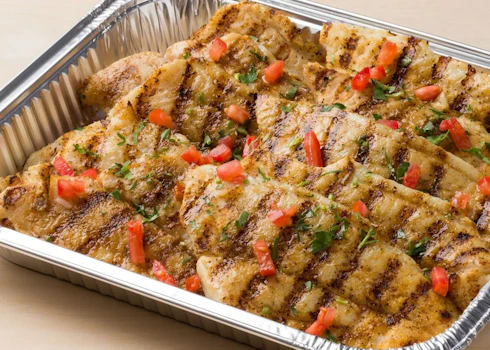 Photo of Tray of Swai Protein Only