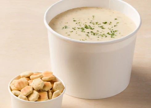 Photo of Container of Clam Chowder