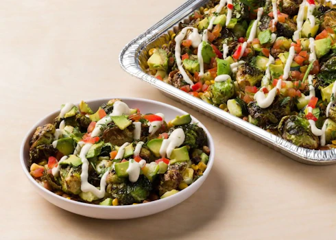 Photo of Tray of Avocado Veggie Bowls