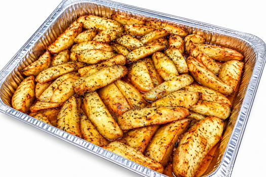 Photo of Half Tray of Oven Lemon Potatoes