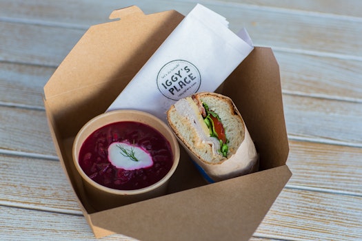 Photo of 1/2 Gluten-Free Specialty Sandwich with Side Combo