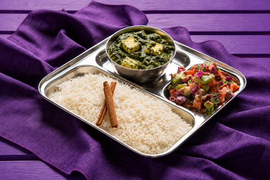 Photo of Saag Paneer Rice Plate
