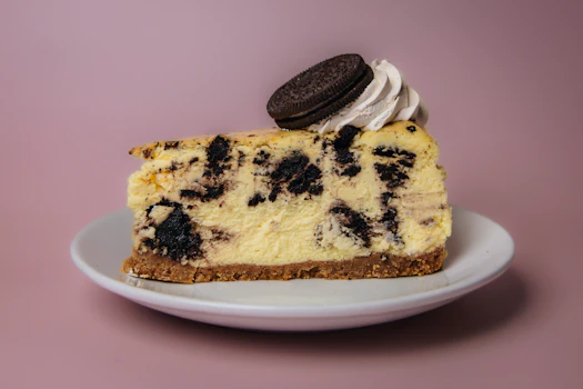 Photo of Slice of Oreo Cheesecake