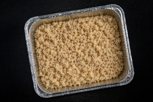 Photo of Tray of Brown Rice
