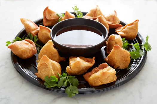 Photo of Tray of Cocktail Samosas