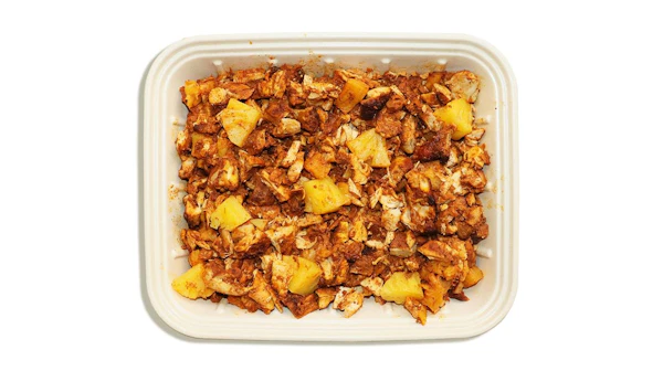 Photo of Tray of Antibiotic-Free Chicken Al Pastor