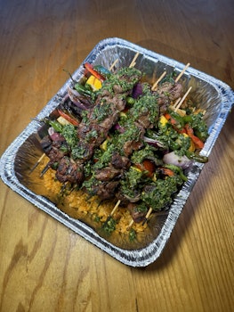 Photo of Chimichurri Beef Tenderloin Skewer Platter