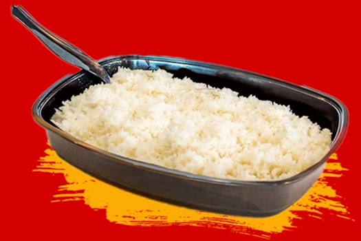 Photo of Tray of White Rice