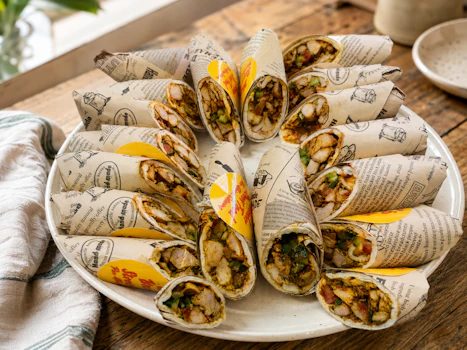 Photo of Half Platter of Caravan Chicken Shawarma Sandwiches