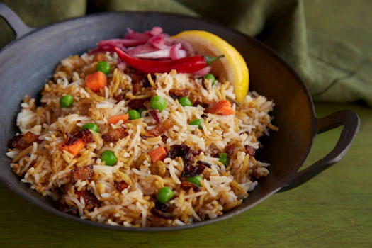 Photo of Tray of Veggie Biryani