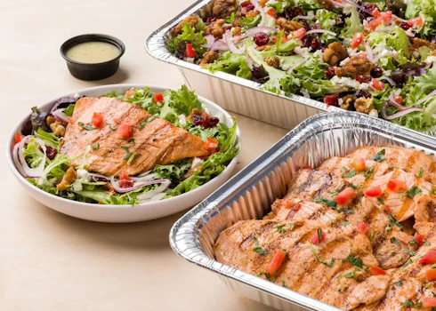 Photo of Tray of Salmon Salad