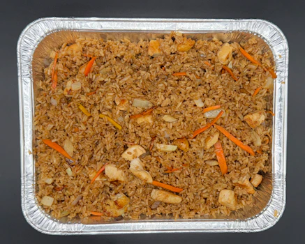 Photo of Tray of Chicken Fried Rice