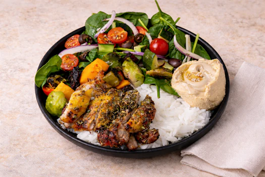 Photo of Half Tray of Mediterranean Chicken Bowl