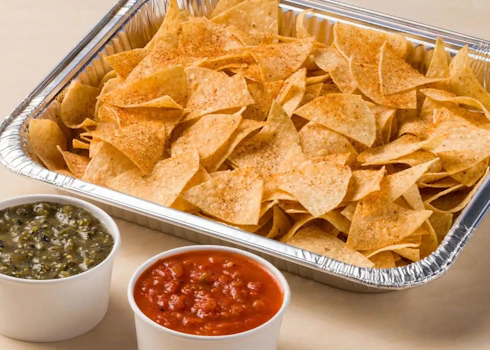 Photo of Tray of Chips and Salsa