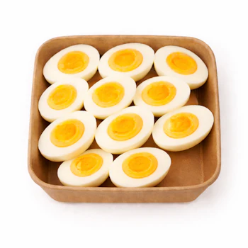 Photo of Tray of Hard Boiled Eggs
