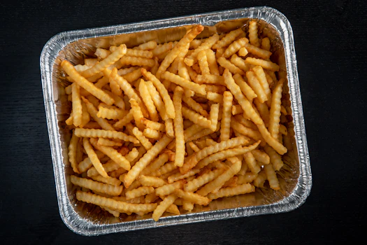 Photo of Tray of Crinkle-Cut Fries