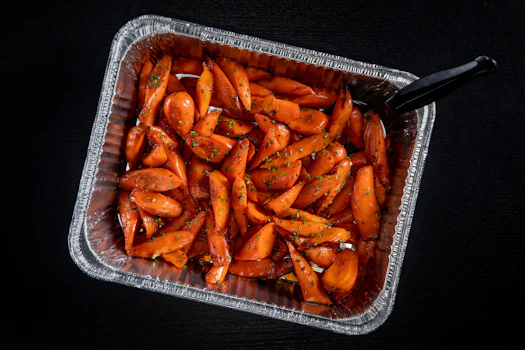 Photo of Tray of Brown Sugar Carrots