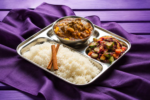 Photo of Lamb Curry Rice Plate