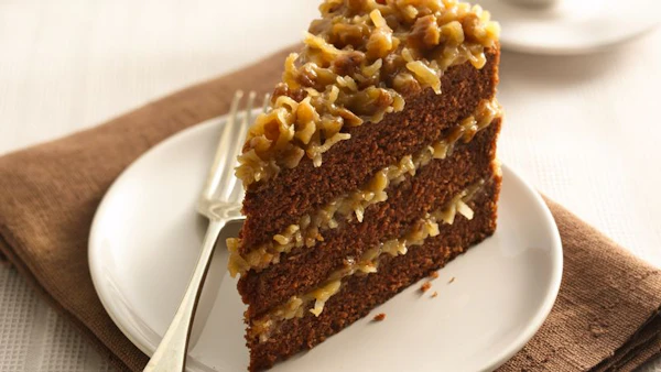 Photo of Slice of Handmade German Chocolate Cake
