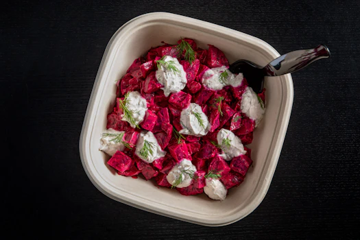 Photo of Tray of Goat Cheese & Beets