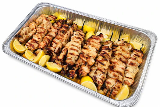 Photo of Half Tray of Chicken Souvlaki Sticks