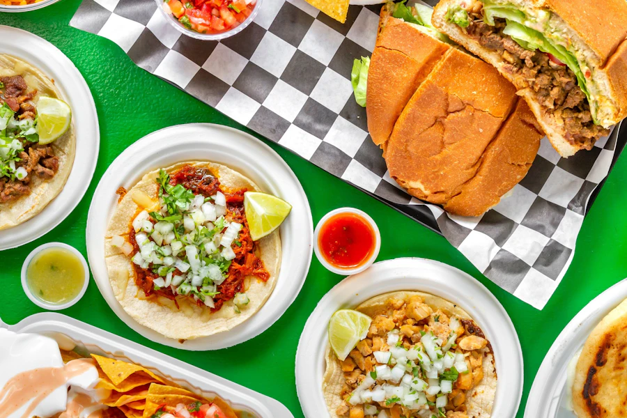 Trippy Tacos Corporate Catering and Group Ordering located at 12134 Georgia Ave, Silver Spring, MD 20902, USA. Trippy Tacos's top menu items include 32 Ounce Order of Guacamole, Half Tray of Veggies, 32 Ounce Order of Crema.