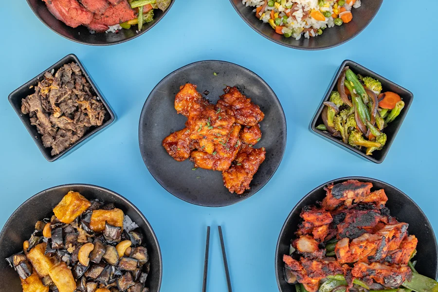 Fuzion Rice Bowls Corporate Catering and Group Ordering located at 12821 Washington Blvd #103, Los Angeles, CA 90066, USA. Fuzion Rice Bowls's top menu items include Half Tray of Steamed Vegetables, Half Tray of Chicken Spring Rolls, Half Tray of Bulgogi.