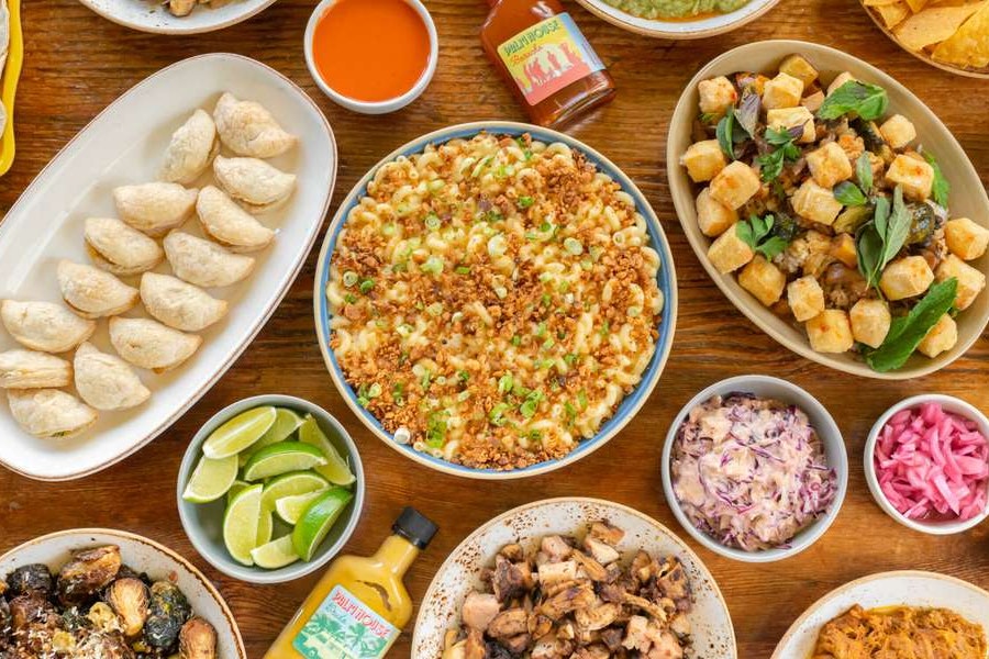 Palm House Corporate Catering and Group Ordering located at 2032 Union St, San Francisco, CA 94123, USA. Palm House's top menu items include Individual Leisure Bowl with Jerk Chicken, Individual Leisure Bowl with Ponzu Steak, Individual Leisure Bowl with Blackened Shrimp.