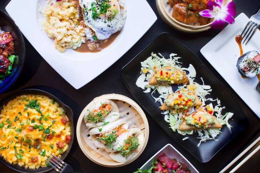 Pa'ina Corporate Catering and Group Ordering located at 1865 Post St, San Francisco, CA 94115, USA. Pa'ina's top menu items include Tea-Marinated Tofu Bowl, Grilled Five-Spiced Chicken Bowl, Grilled Kalbi Bowl.