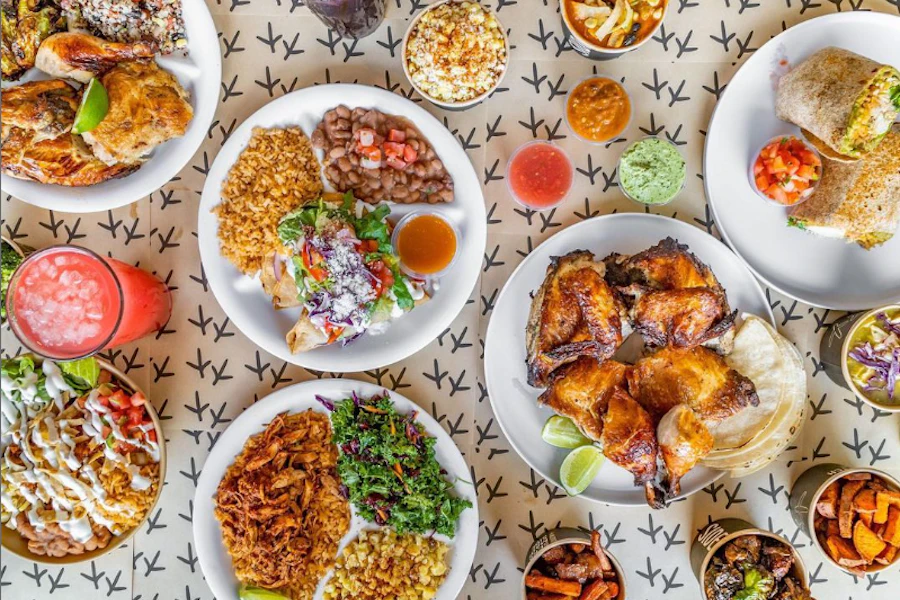 WILDBIRD Corporate Catering and Group Ordering located at 2333 Utah Ave suite 101, El Segundo, CA 90245, USA. WILDBIRD's top menu items include Chicken Tinga Market Plate, Boneless Breast Market Plate, Tacos Dorados.