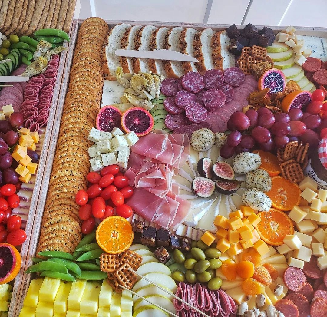Charcuterie Love Corporate Catering and Group Ordering located at San Jose, CA, USA. Charcuterie Love's top menu items include Super Host Platter.