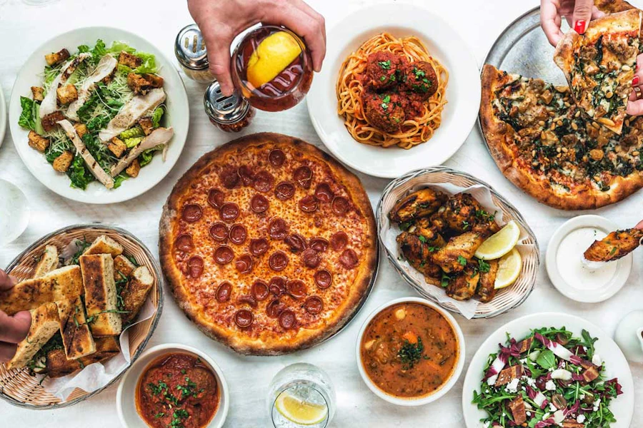 Amici’s East Coast Pizzeria Corporate Catering and Group Ordering located in San Francisco & Bay Area, San Jose & South Bay. Amici’s East Coast Pizzeria's top menu items include Large Chicken BLT, Large Chicken Pesto Sandwich, Small Linguine & Meatballs.