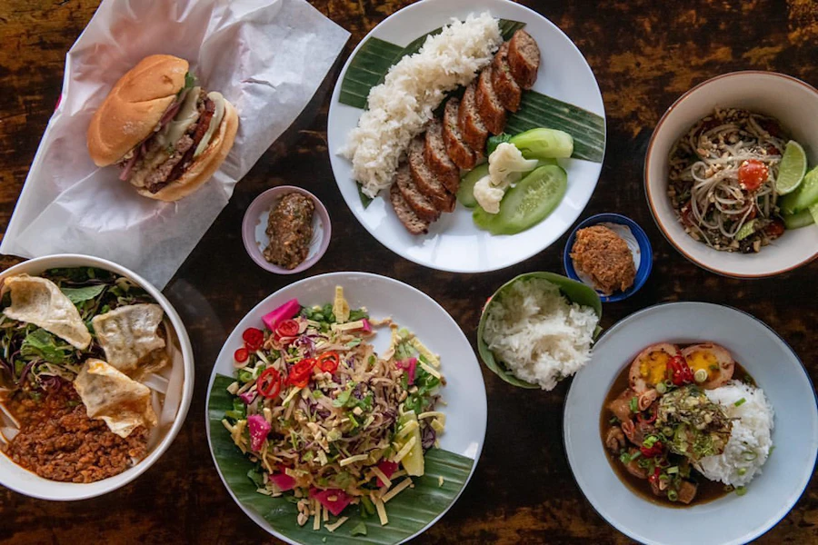 Taurus Ox Corporate Catering and Group Ordering located at 903 19th Ave E #2c, Seattle, WA 98112, USA. Taurus Ox's top menu items include Chili Basil Chicken Rice Bowl, Tofu Fried Rice, Nam Khảo.