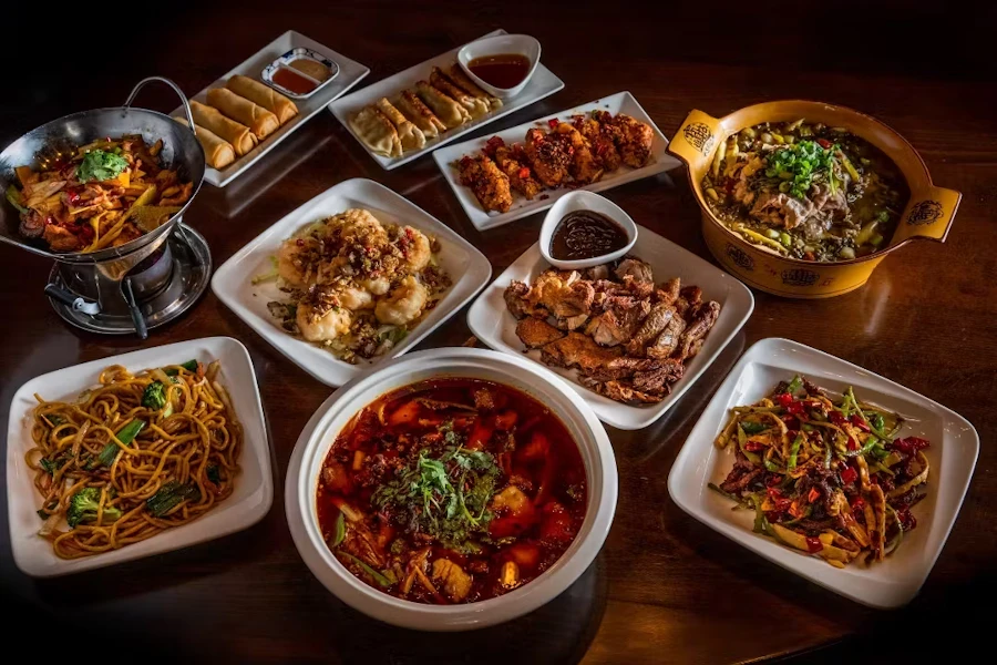 Han Dynasty Corporate Catering and Group Ordering located in New York City. Han Dynasty's top menu items include Full Tray of Vegetable Spring Rolls, Half Tray of Vegetable Spring Rolls, Full Tray of Fried Chicken Dumplings.