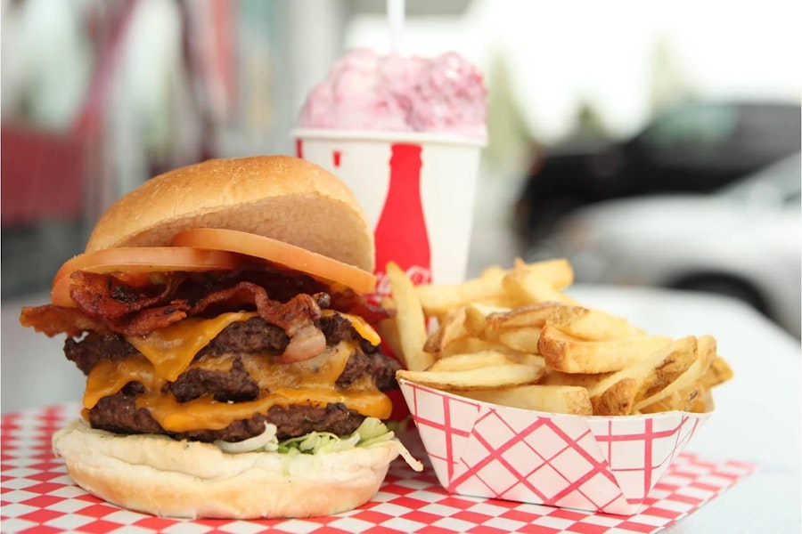 Burger Stop Corporate Catering and Group Ordering located at 23 N 900 W, Salt Lake City, UT 84116, USA. Burger Stop's top menu items include Order of Chicken Strips & Fries, Bacon Cheese Burger, DBL Bacon Cheese Burger.