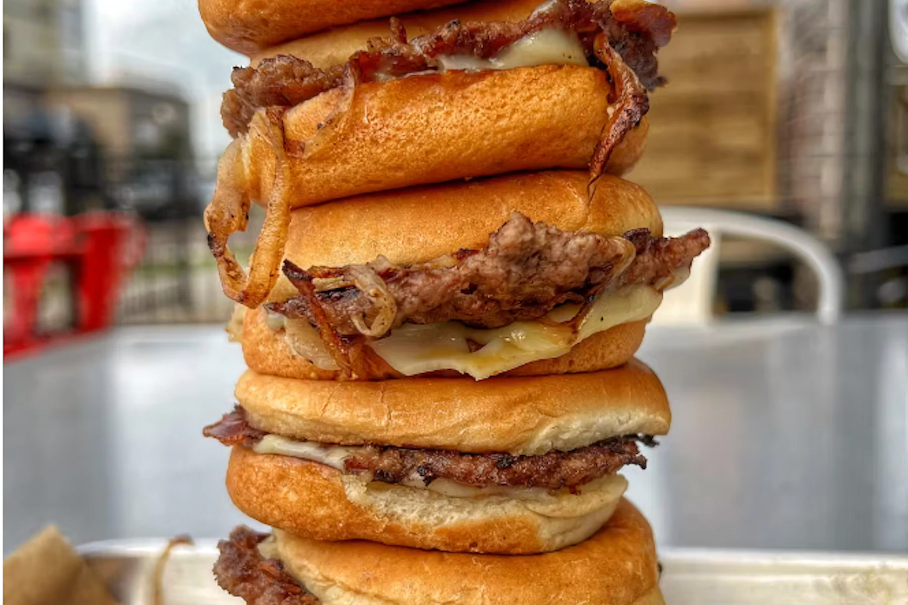 Burger Press Corporate Catering and Group Ordering located at 7143 France Ave S, Edina, MN 55435, USA. Burger Press's top menu items include Onion Rings, Sweet Potato Fries, Australian Wagyu Single Butter Burger.