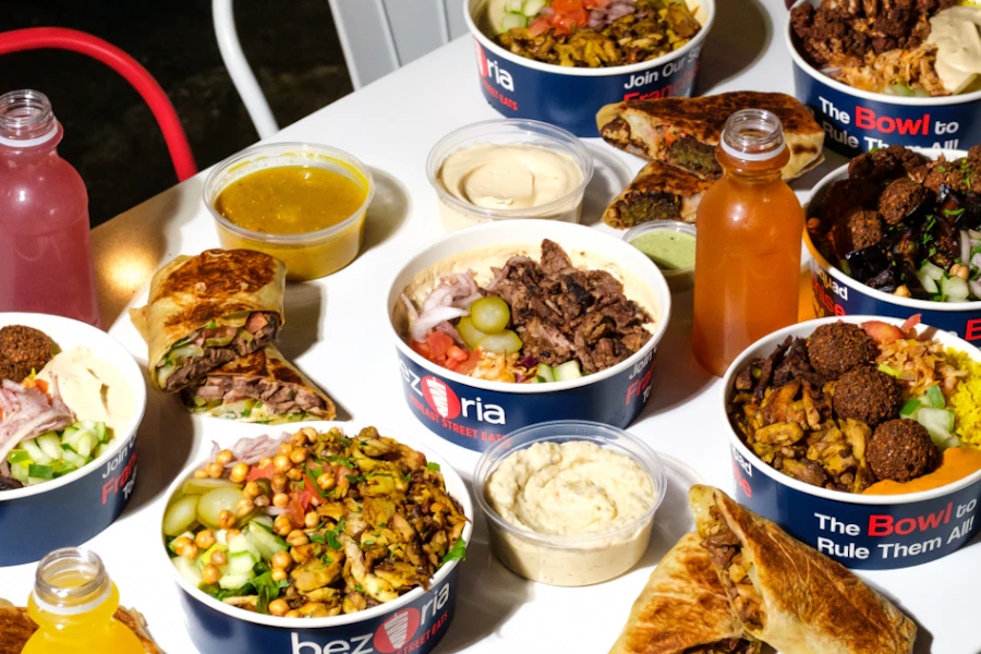 Bezoria Corporate Catering and Group Ordering located in Atlanta, Cleveland. Bezoria's top menu items include Baklava, Rice Bowl, Dozen of Falafel.