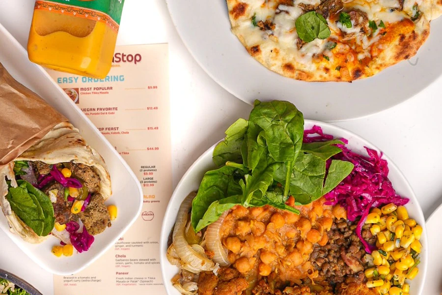 NaanStop Corporate Catering and Group Ordering located in Atlanta. NaanStop's top menu items include Chicken Tikka Masala Bowl, Chicken Tikka Masala Salad, Paneer Tikka Masala Salad.