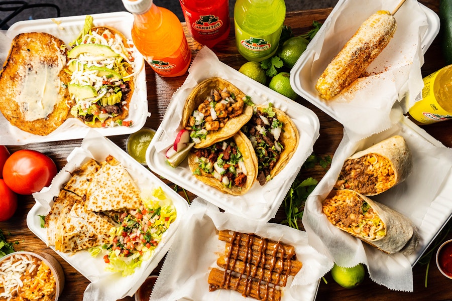 Tres Jardines Taqueria Corporate Catering and Group Ordering located at 3300 Marjan Dr #2c, Doraville, GA 30340, USA. Tres Jardines Taqueria's top menu items include Half Pan of Mexican Rice, Tacos, Half Pan of Refried Beans.