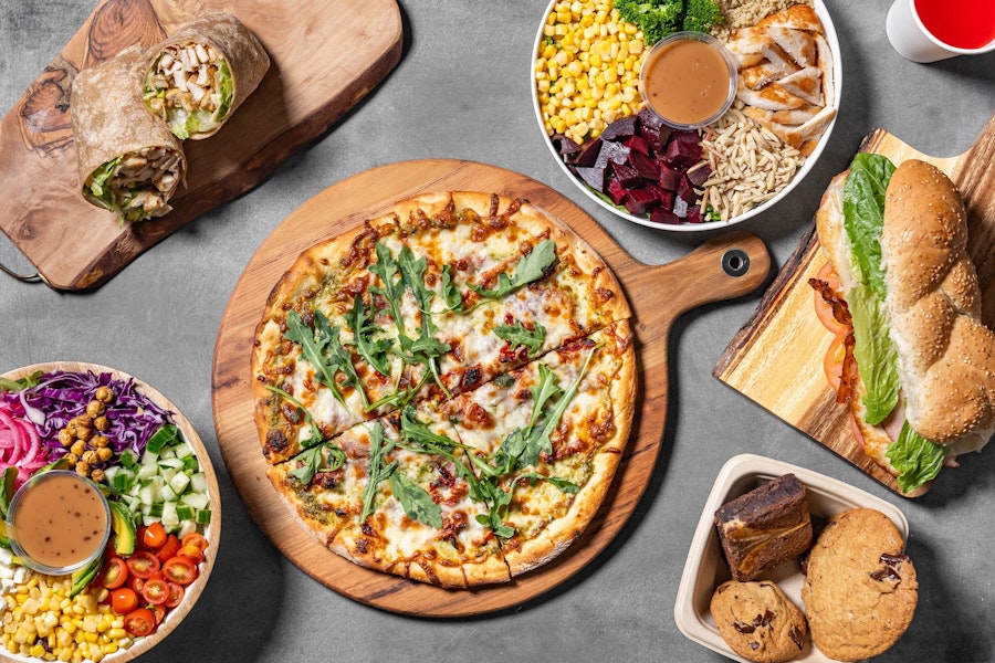 Tivoli Catering Corporate Catering and Group Ordering located at 82 Water St, Boston, MA 02109, USA. Tivoli Catering's top menu items include Lunch Sandwich Box, Lunch Salad Bag, 12" Chicken, Bacon & Ranch Pizza.