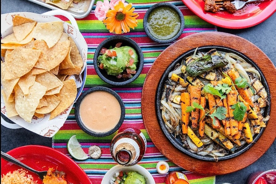 La Mex Corporate Catering and Group Ordering located at 1223 W 34th St, Houston, TX 77018, USA. La Mex's top menu items include Veggie Enchiladas, Carne Asada Street Tacos Entree, Pastor Street Tacos Entree.
