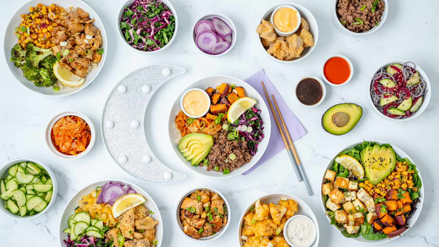 moonbowls Corporate Catering and Group Ordering located at 1282 Essex Ave, Columbus, OH 43201, USA. moonbowls's top menu items include Chili Crunch Chicken Bowl, Chicken and Broccoli Bowl, BBQ Chicken Bowl.