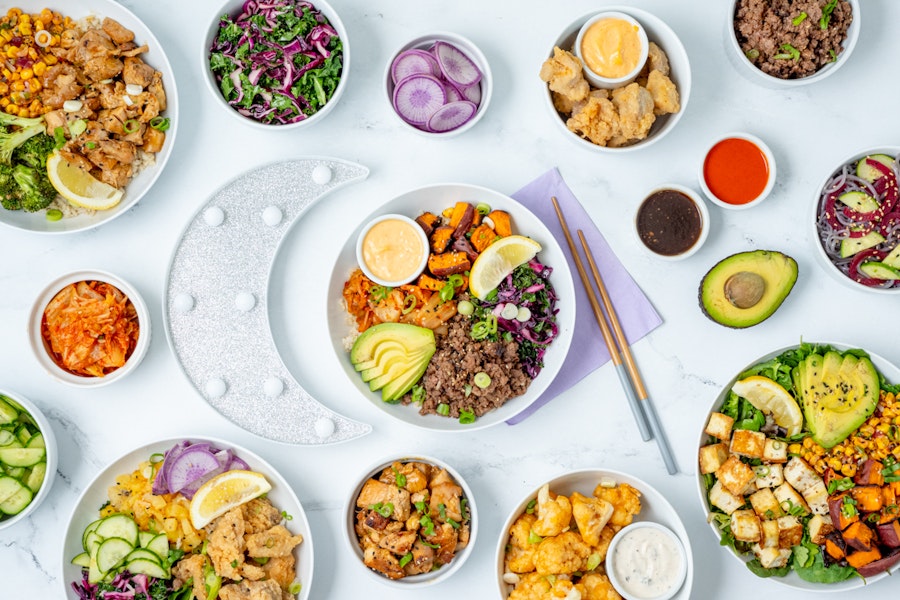 moonbowls Corporate Catering and Group Ordering located at 5660 Selmaraine Dr, Culver City, CA 90230, USA. moonbowls's top menu items include Chicken and Broccoli Bowl, Chili Crunch Chicken Bowl, BBQ Chicken Bowl.