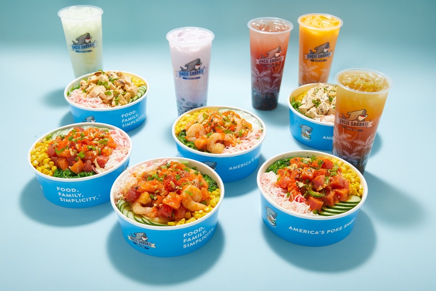 Uncle Sharkii Poke Bar Corporate Catering and Group Ordering located in Salt Lake City. Uncle Sharkii Poke Bar's top menu items include Uncle Sharkii Poke Bowl, Ahi Tuna & Salmon Poke Bowl, Chicken Teriyaki Poke Bowl.