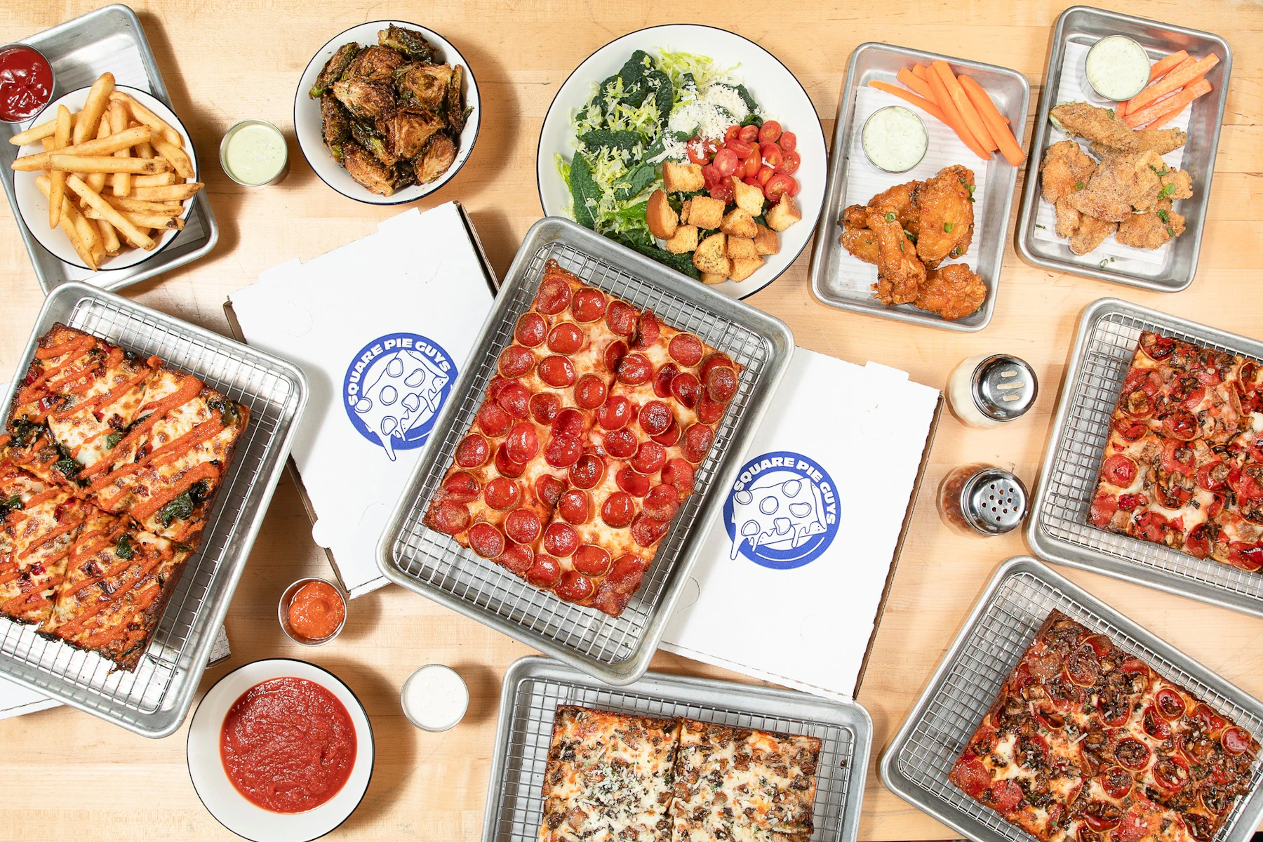 Square Pie Guys Corporate Catering and Group Ordering located in San Jose & South Bay, San Francisco & Bay Area. Square Pie Guys's top menu items include Individual Ellen Supreme Pizza, Individual How Mush-Room Pizza, Individual The 6x8 Pizza.