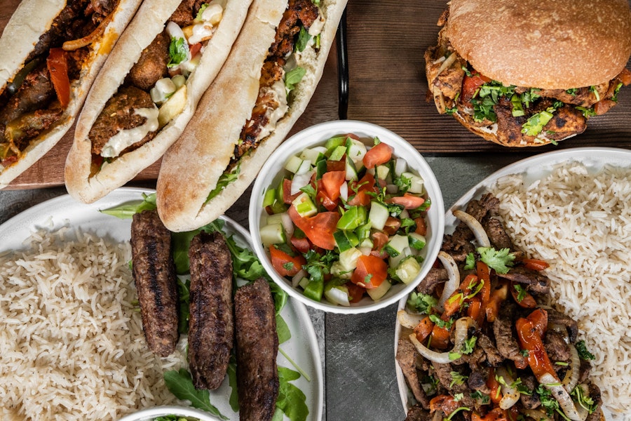 Oota Egyptian Eatery Corporate Catering and Group Ordering located at 614 18th Avenue N, Nashville, TN 37203, USA. Oota Egyptian Eatery's top menu items include Shawarma Mix Plate, Chicken Shawarma Plate, Triple Meat Plate.