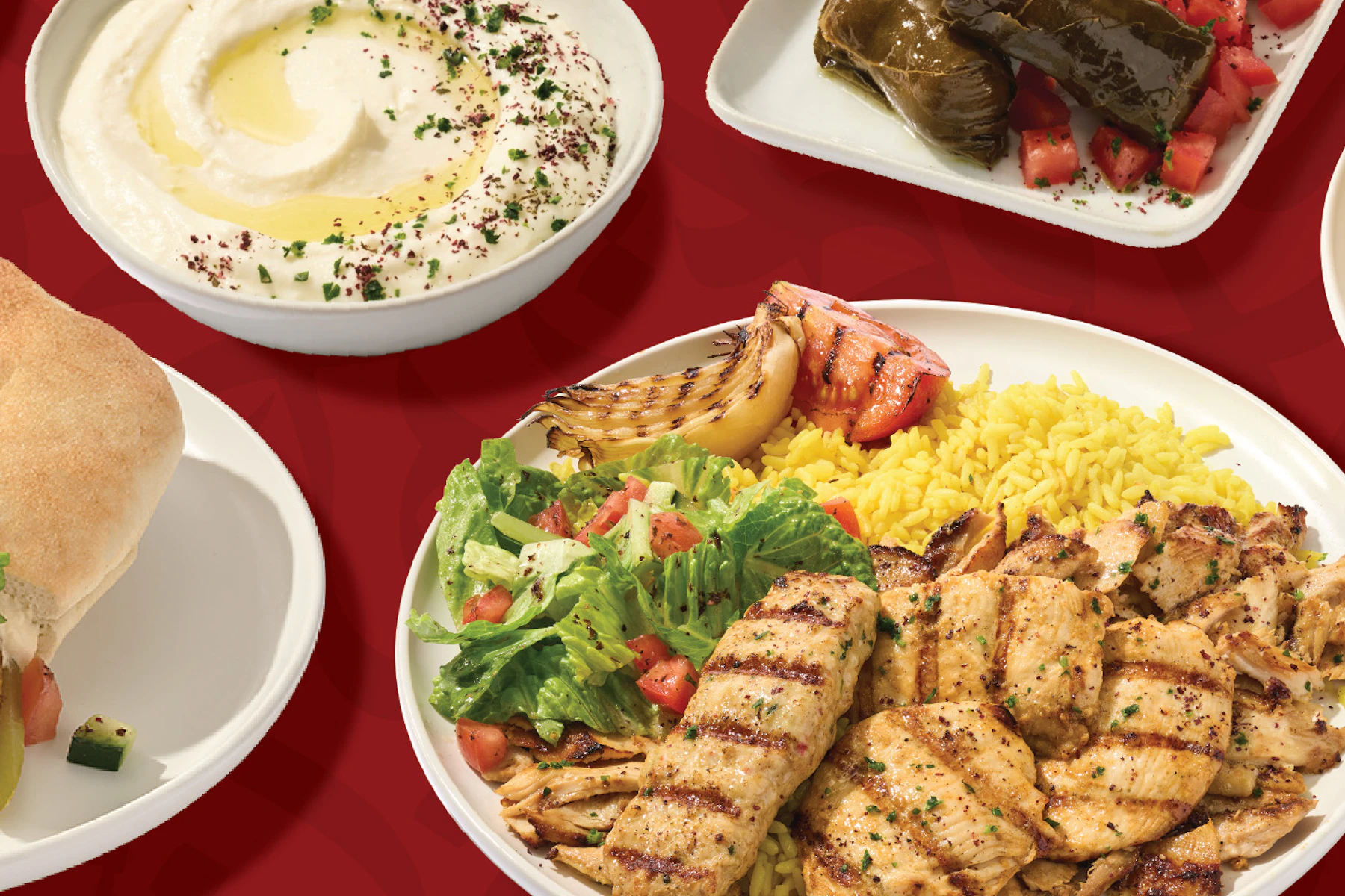 Pita Pita Mediterranean Grill Corporate Catering and Group Ordering located at 1467 Lee St, Des Plaines, IL 60018, USA. Pita Pita Mediterranean Grill's top menu items include 48 Oz of Chicken Shawarma, Large Bowl of Hummus, Large Bowl of Muthawama (Garlic-Potato Dip).