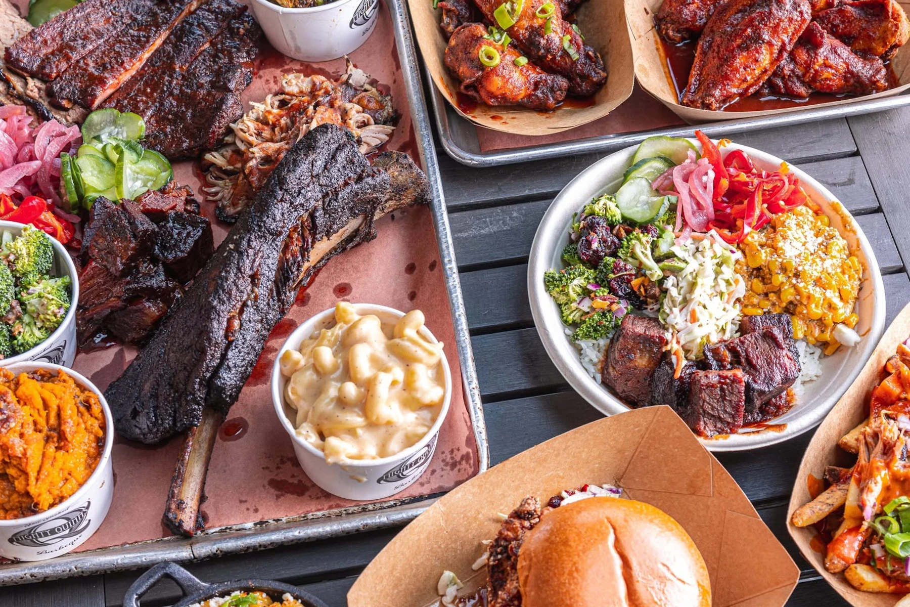 Mighty Quinn's Barbeque - Tampa Corporate Catering and Group Ordering located at 202 N Dale Mabry Hwy, Tampa, FL 33609, USA. Mighty Quinn's Barbeque - Tampa's top menu items include Individual Meat & Side Combo Platter, Individual Rice Bowl, Pulled Pork Sandwich.