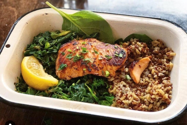 Individual Brown Bag Seafood Meals - Main Image