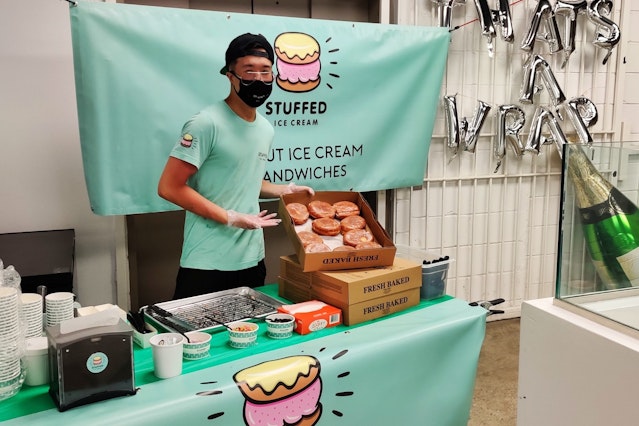 On-Site Ice Cream and Donut Ice Cream Sandwich Bar